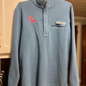 Columbia Light Blue Fleece Pullover
